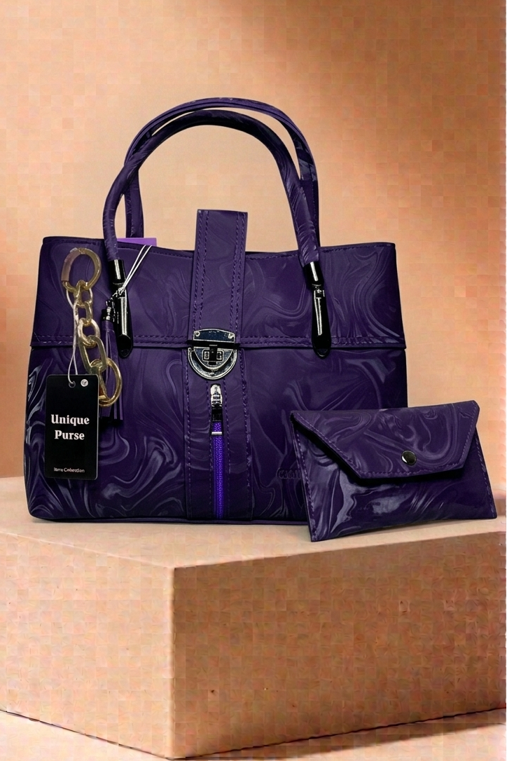 Moonstone Purple Tote & Wallet