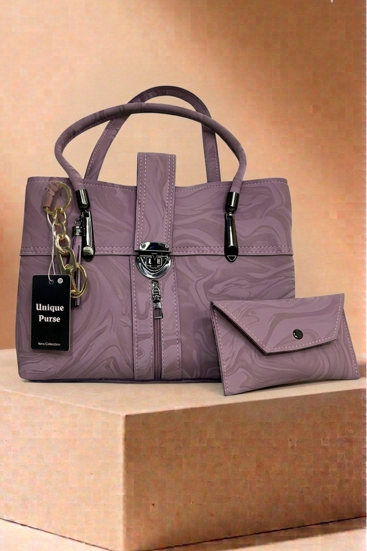 Moonstone Light Purple Tote & Wallet